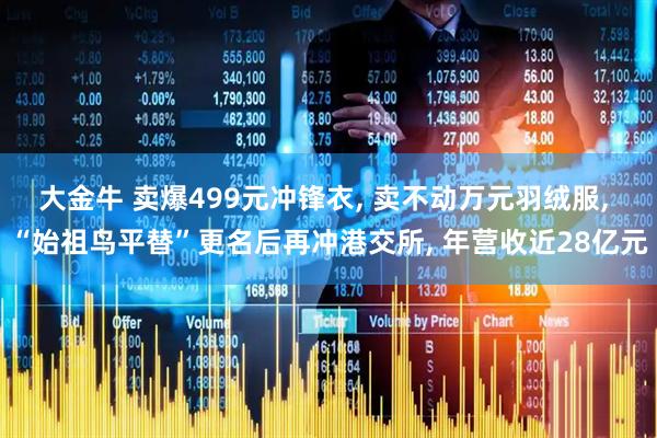 大金牛 卖爆499元冲锋衣, 卖不动万元羽绒服, “始祖鸟平替”更名后再冲港交所, 年营收近28亿元